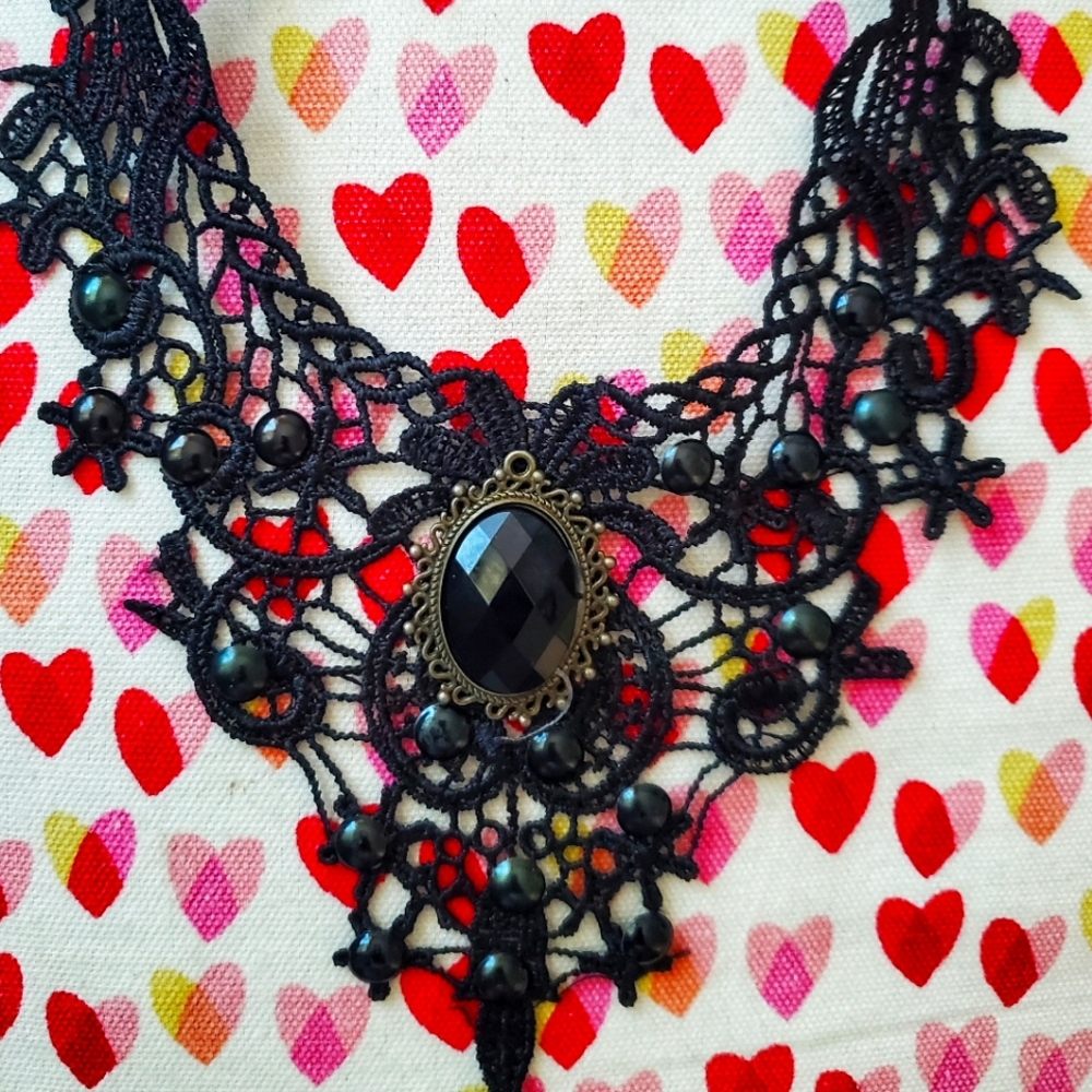 Black Gothic Choker Necklace